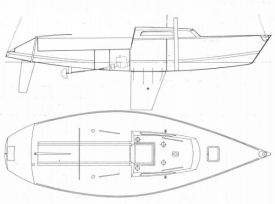 Impulse 26 Line Drawing (Credit sailboatdata.com)